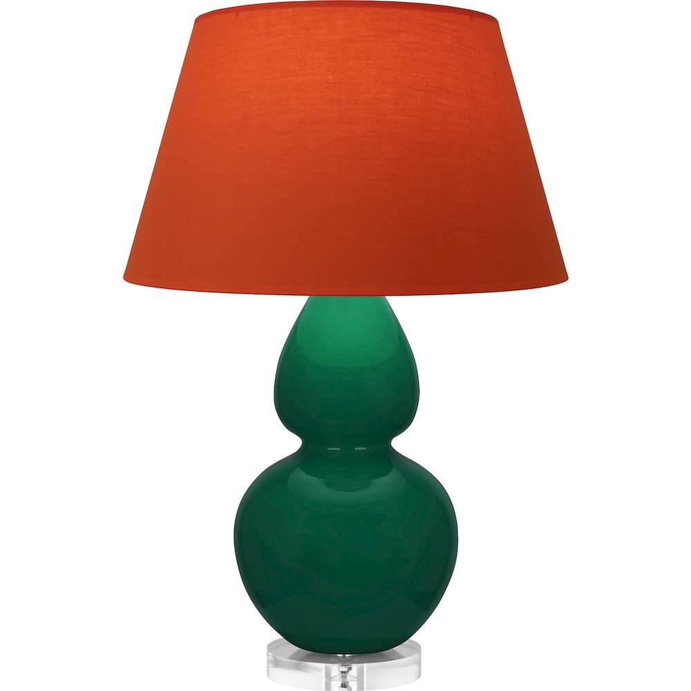 Jungle Double Gourd Table Lamp in Jungle Glazed Ceramic Color