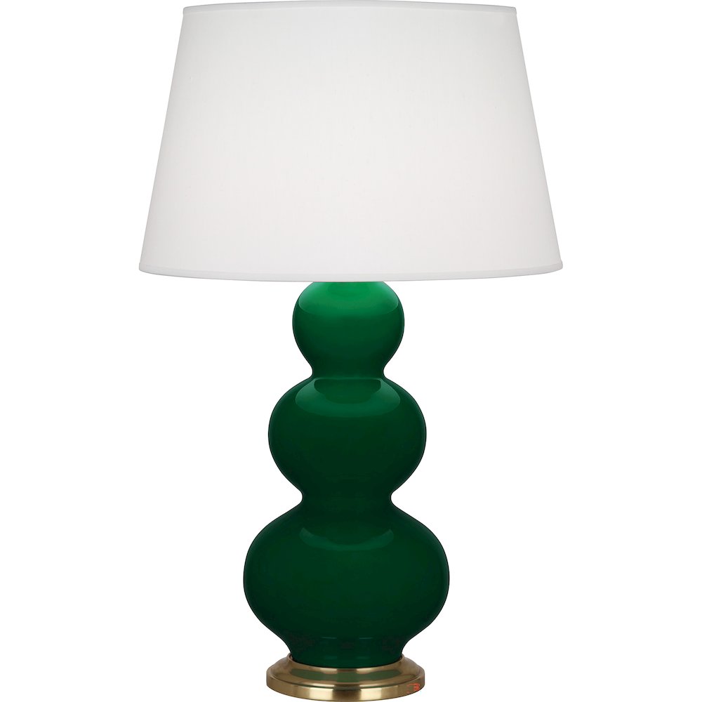 Jungle Triple Gourd Table Lamp in Jungle Glazed Ceramic Color