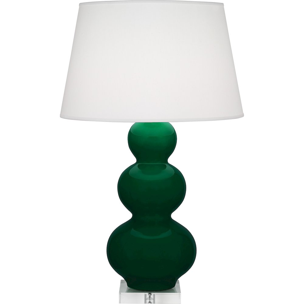 Jungle Triple Gourd Table Lamp in Jungle Glazed Ceramic Color