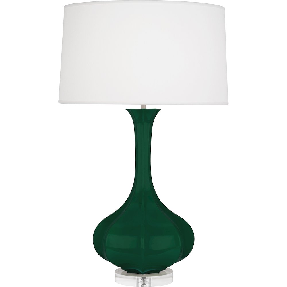 Jungle Pike Table Lamp in Jungle Glazed Ceramic Color