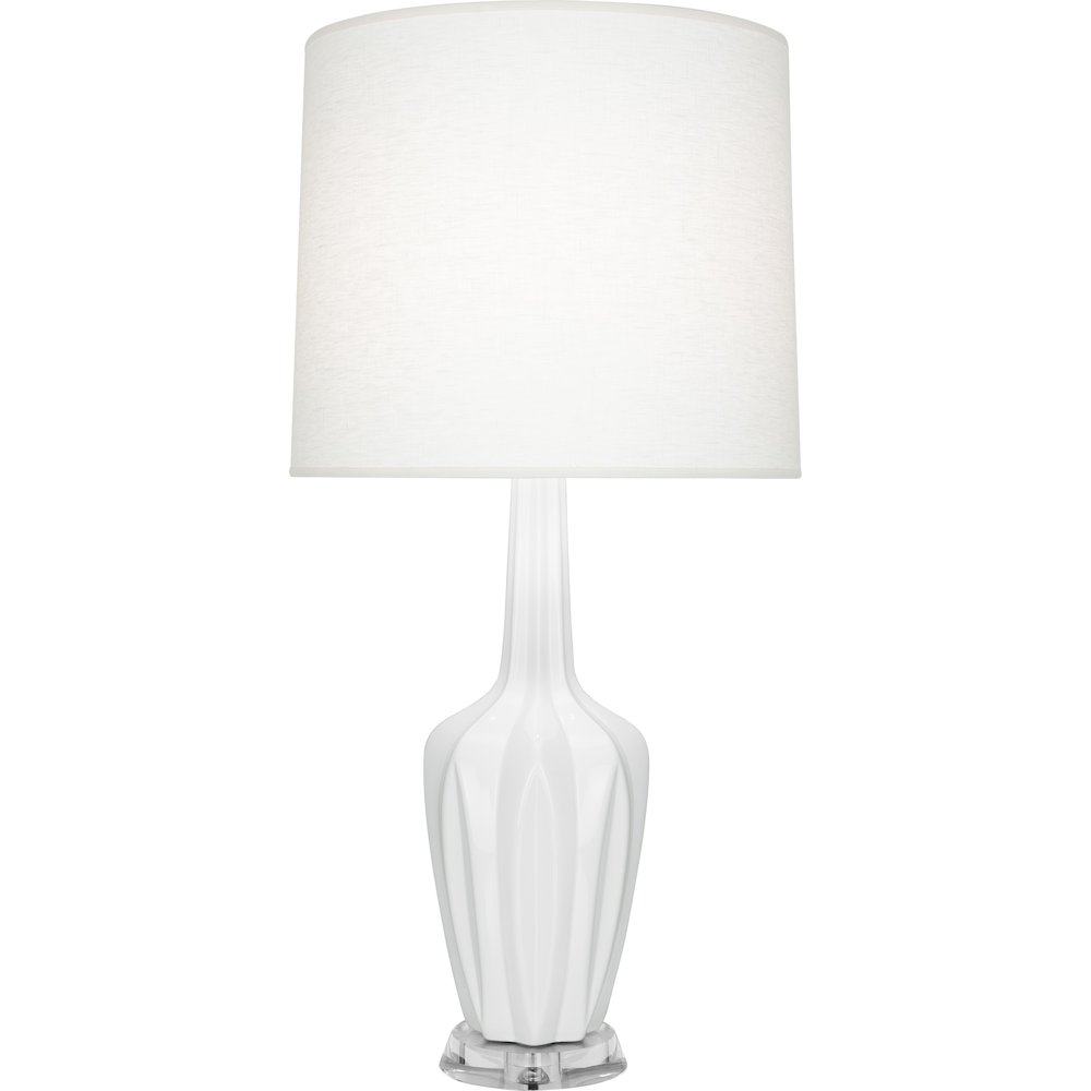 Lily Emma Table Lamp in Lily Glazed Ceramic Color