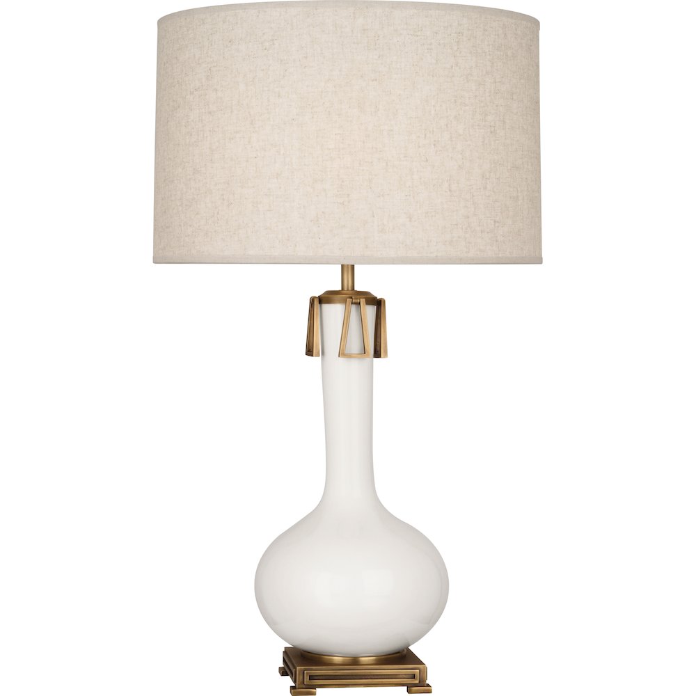 Lily Athena Table Lamp in Lily Glazed Ceramic Color