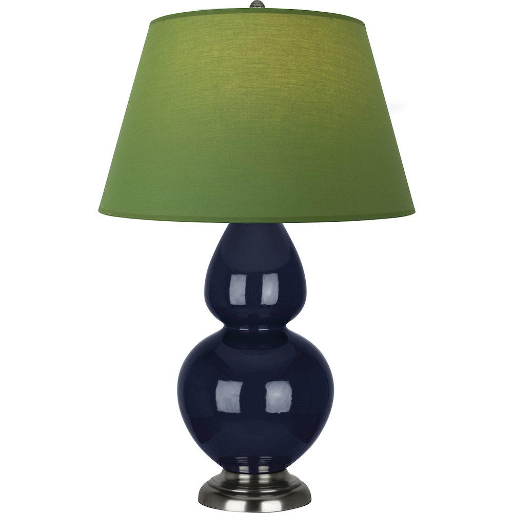 Midnight Double Gourd Table Lamp in Midnight Blue Glazed Ceramic Color