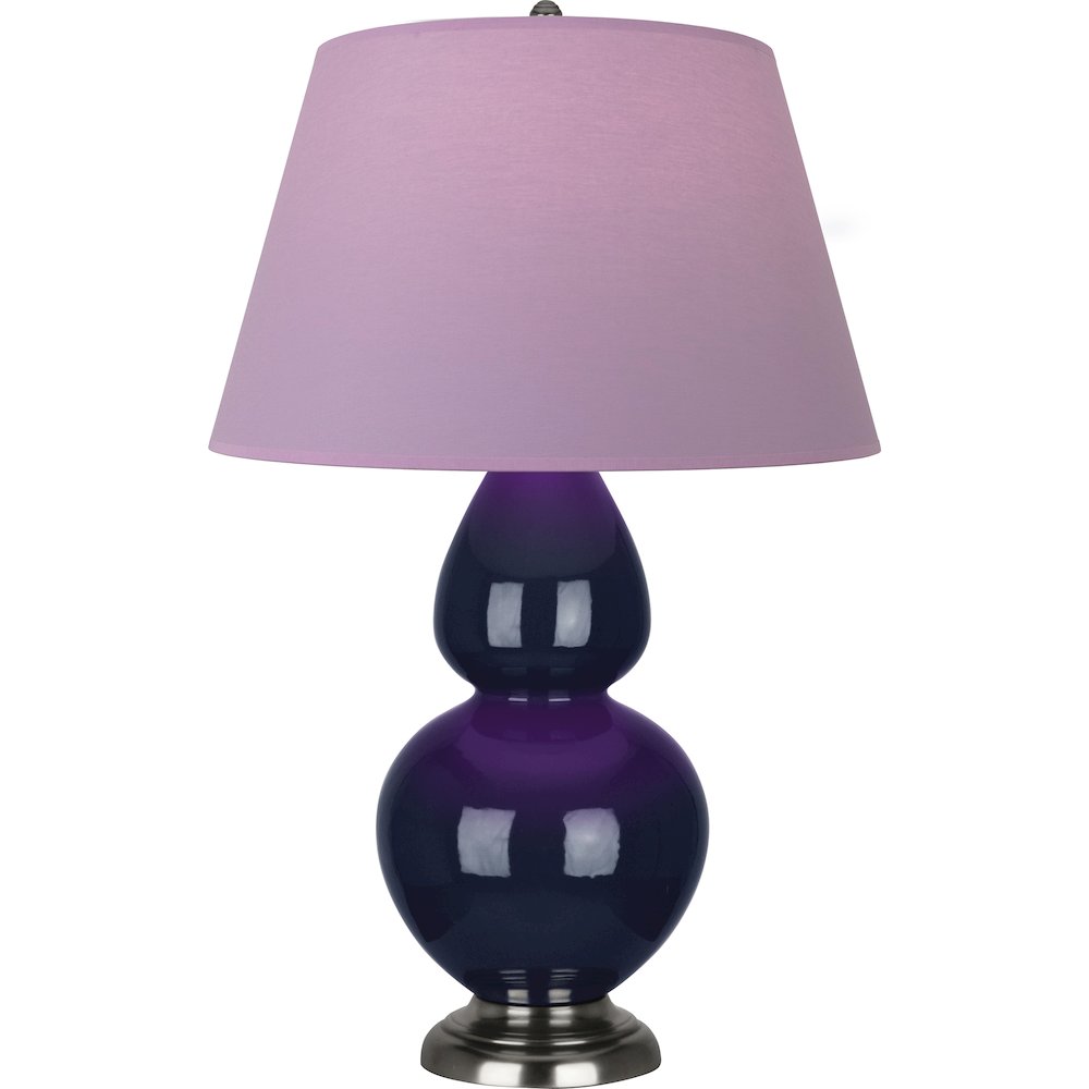 Midnight Double Gourd Table Lamp in Midnight Blue Glazed Ceramic Color