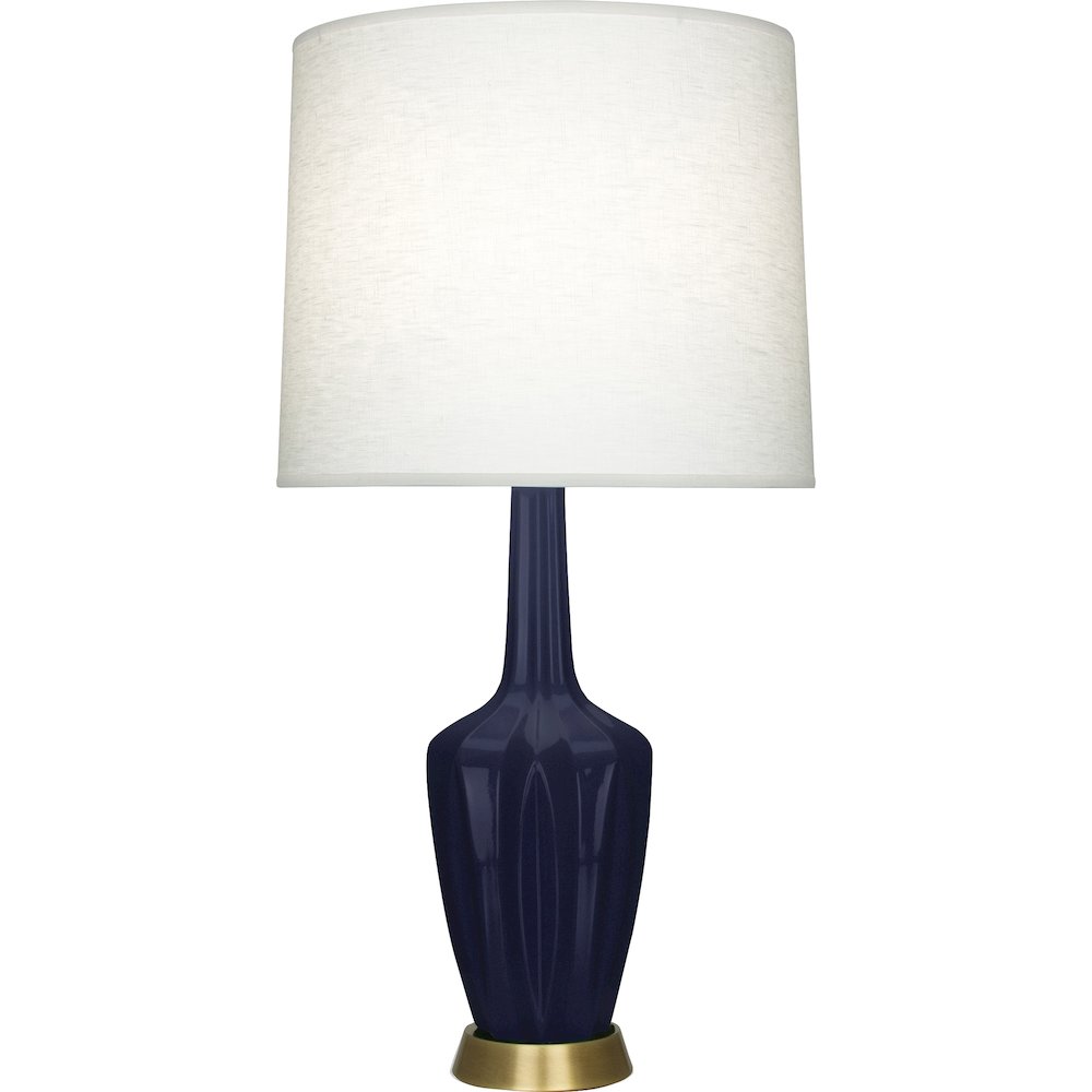 Midnight Emma Table Lamp in Midnight Blue Glazed Ceramic Color