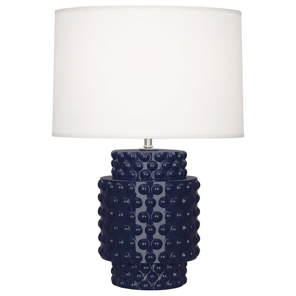Midnight Dolly Accent Lamp in Midnight Blue Glazed Textured Ceramic Color