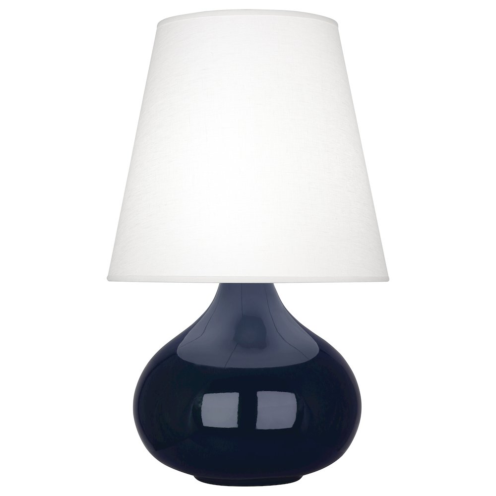 Midnight June Accent Lamp in Midnight Blue Glazed Ceramic Color