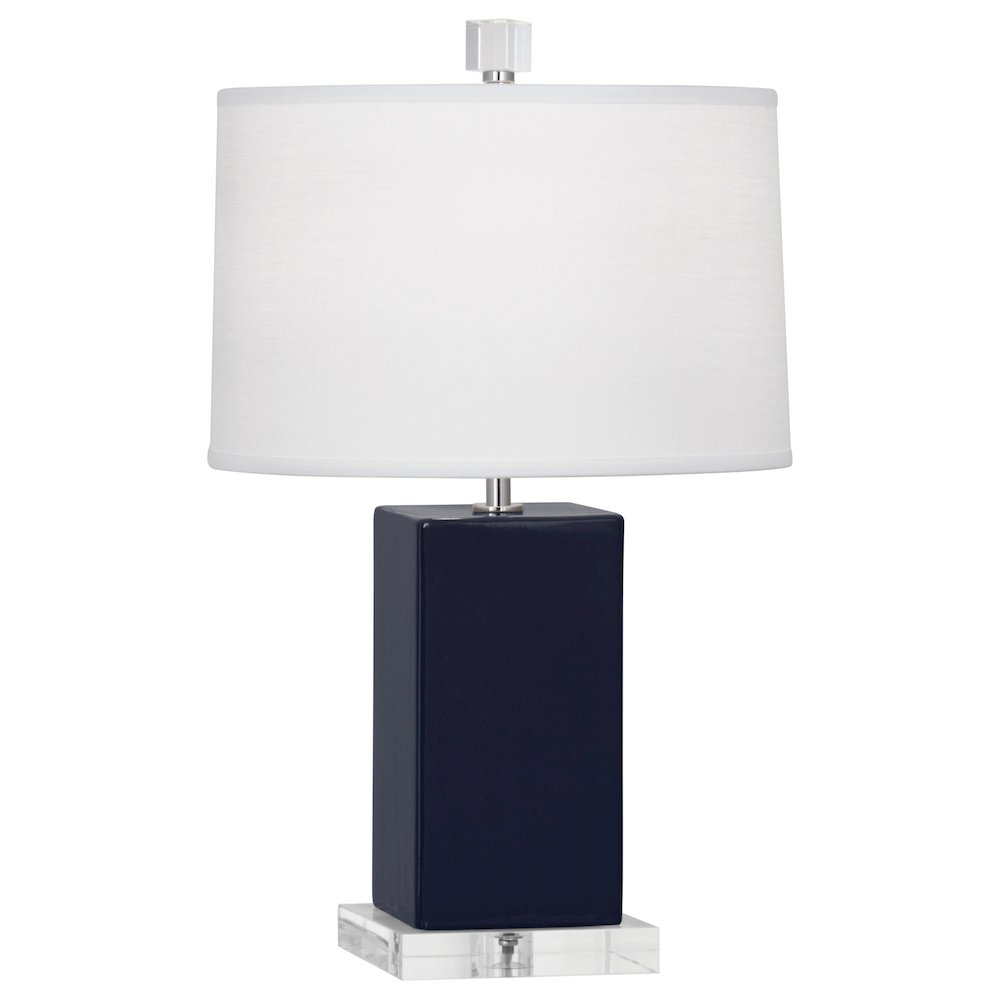 Midnight Harvey Accent Lamp in Midnight Blue Glazed Ceramic Color