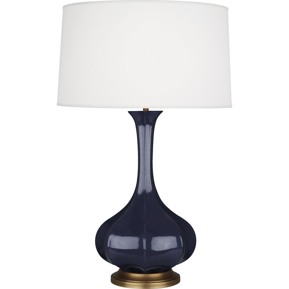 Midnight Pike Table Lamp in Midnight Blue Glazed Ceramic Color