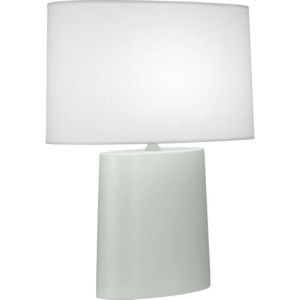 Matte Celadon Victor Table Lamp in Matte Celadon Glazed Ceramic Color
