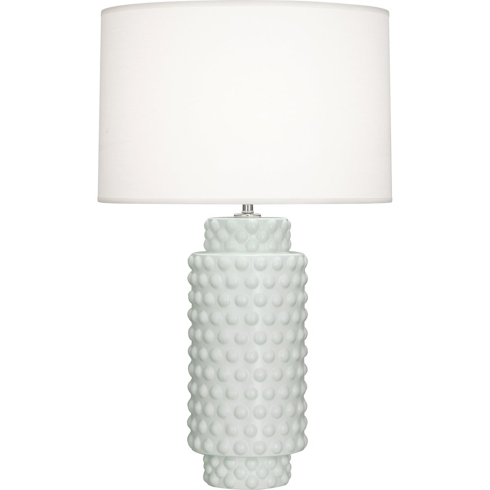 Matte Celadon Dolly Table Lamp in Matte Celadon Glazed Textured Ceramic Color