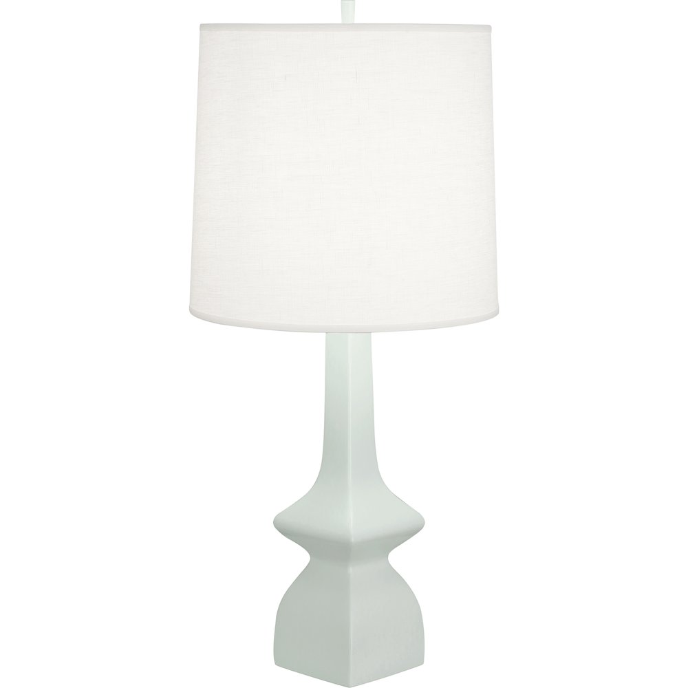 Matte Celadon Jasmine Table Lamp in Matte Celadon Glazed Ceramic Color