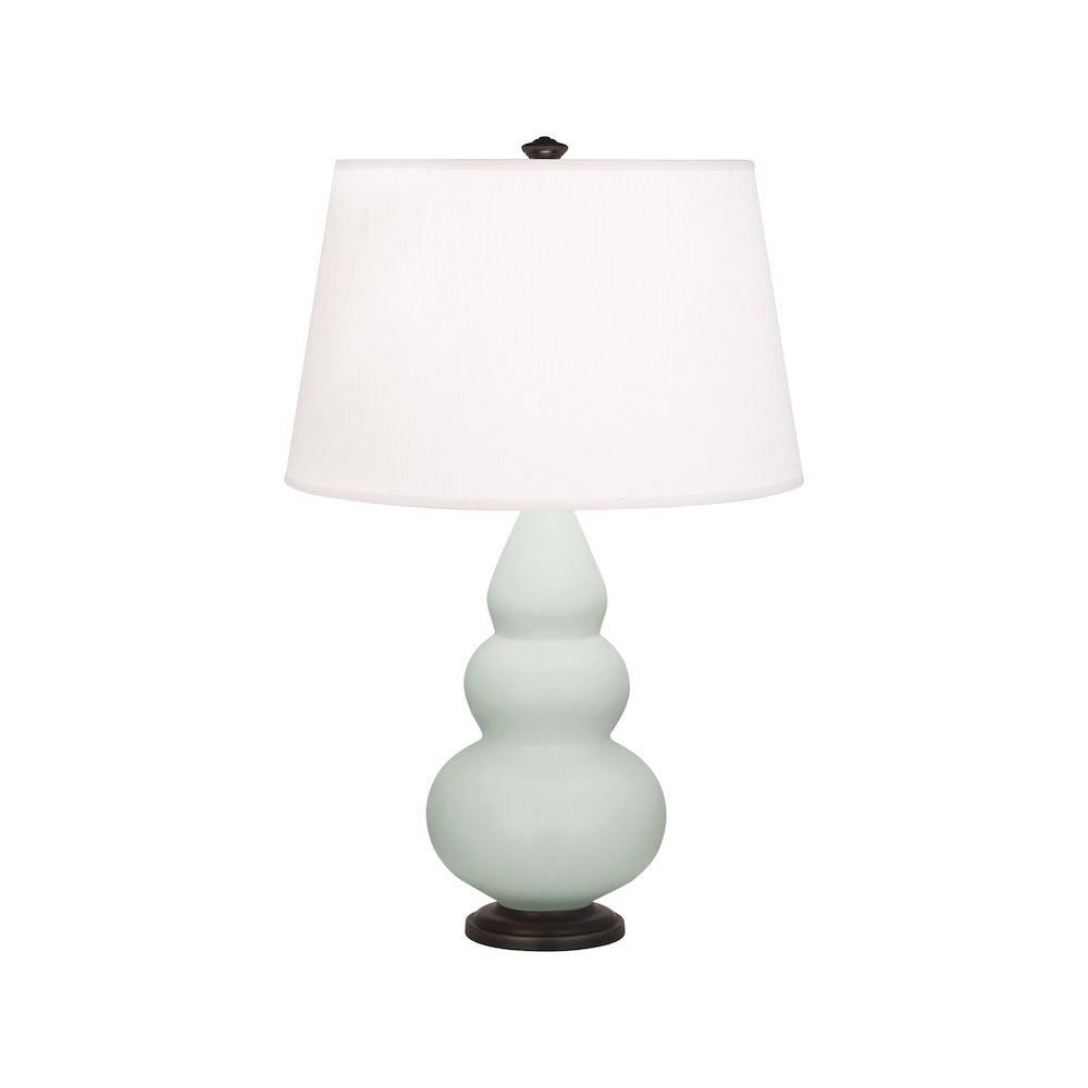 Matte Celadon Small Triple Gourd Accent Lamp