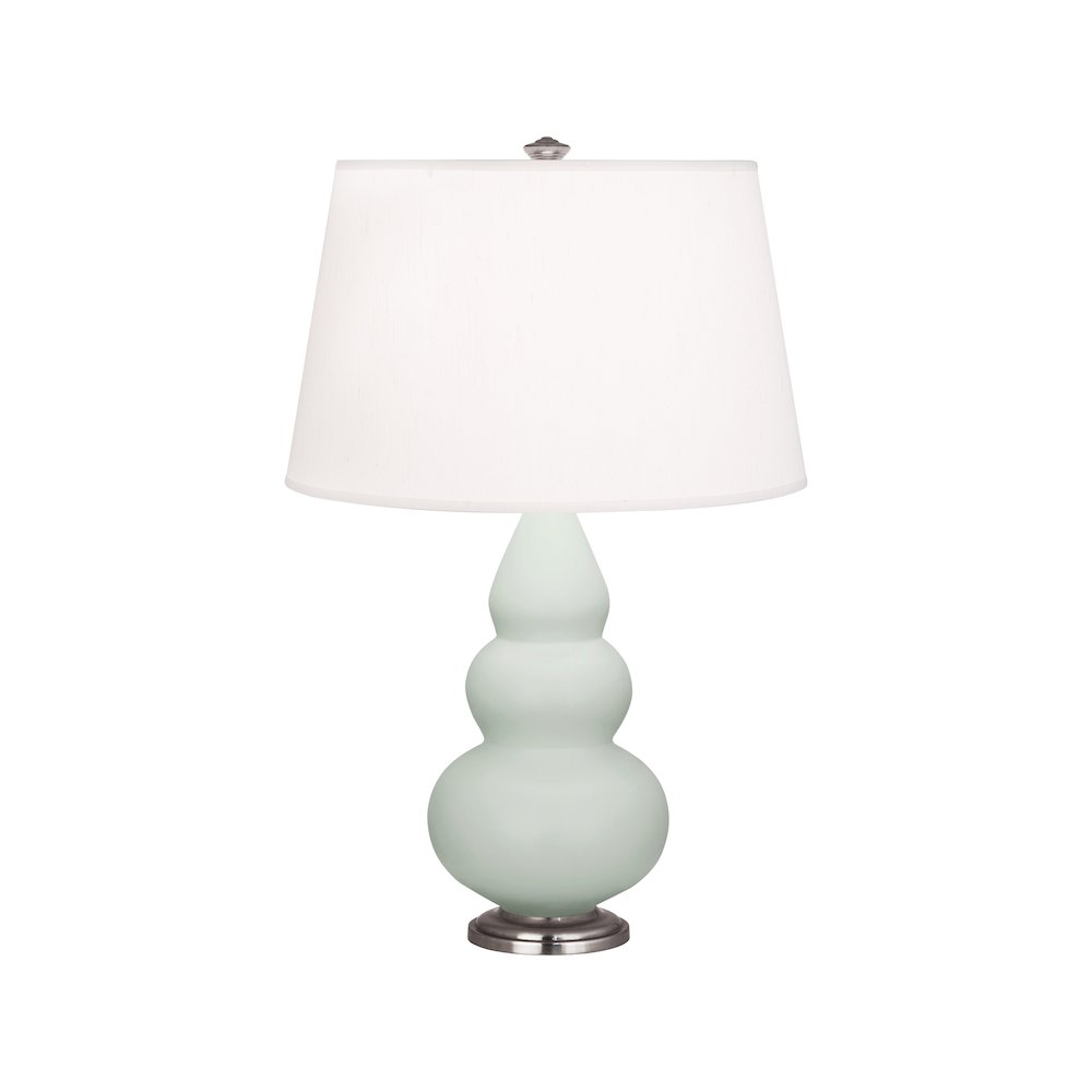 Matte Celadon Small Triple Gourd Accent Lamp