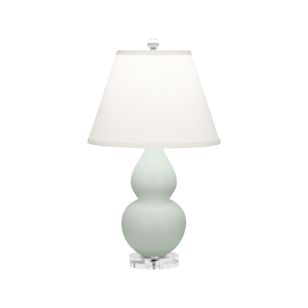Matte Celadon Small Double Gourd Accent Lamp