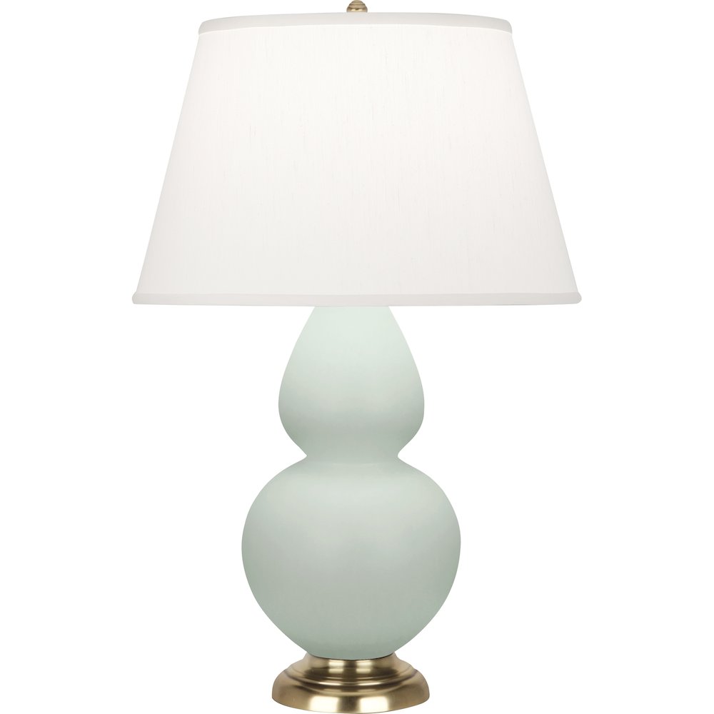 Matte Celadon Double Gourd Table Lamp in Matte Celadon Glazed Ceramic Color