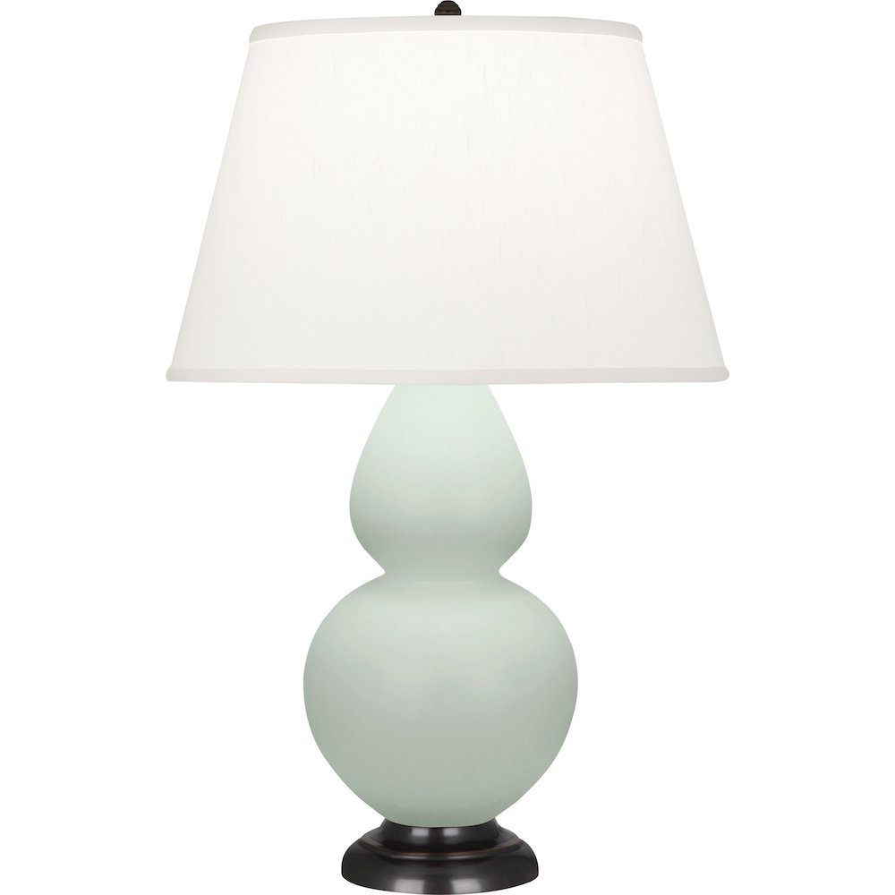 Matte Celadon Double Gourd Table Lamp in Matte Celadon Glazed Ceramic Color