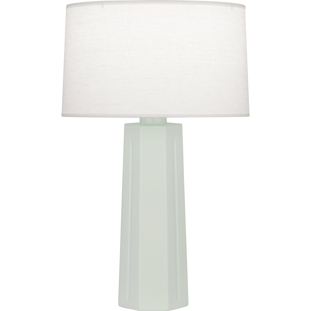 Matte Celadon Mason Table Lamp in Matte Celadon Glazed Ceramic Color