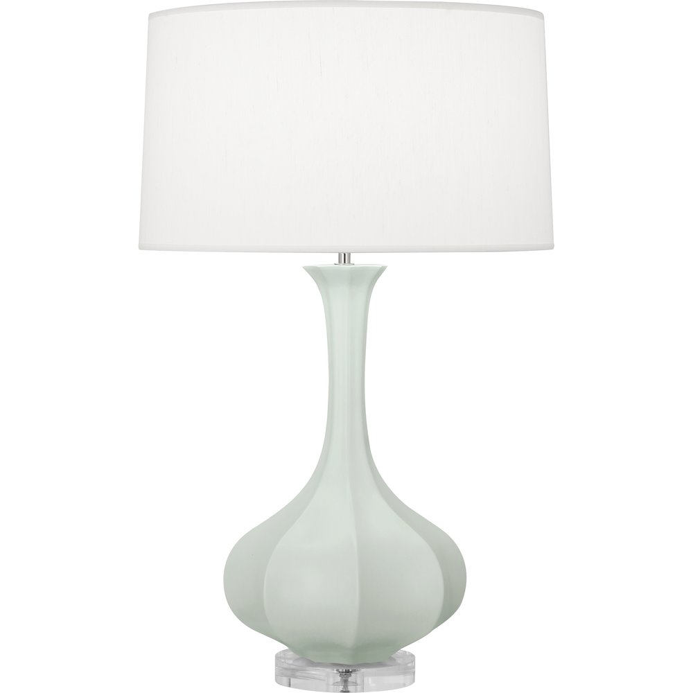 Matte Celadon Pike Table Lamp in Matte Celadon Glazed Ceramic Color