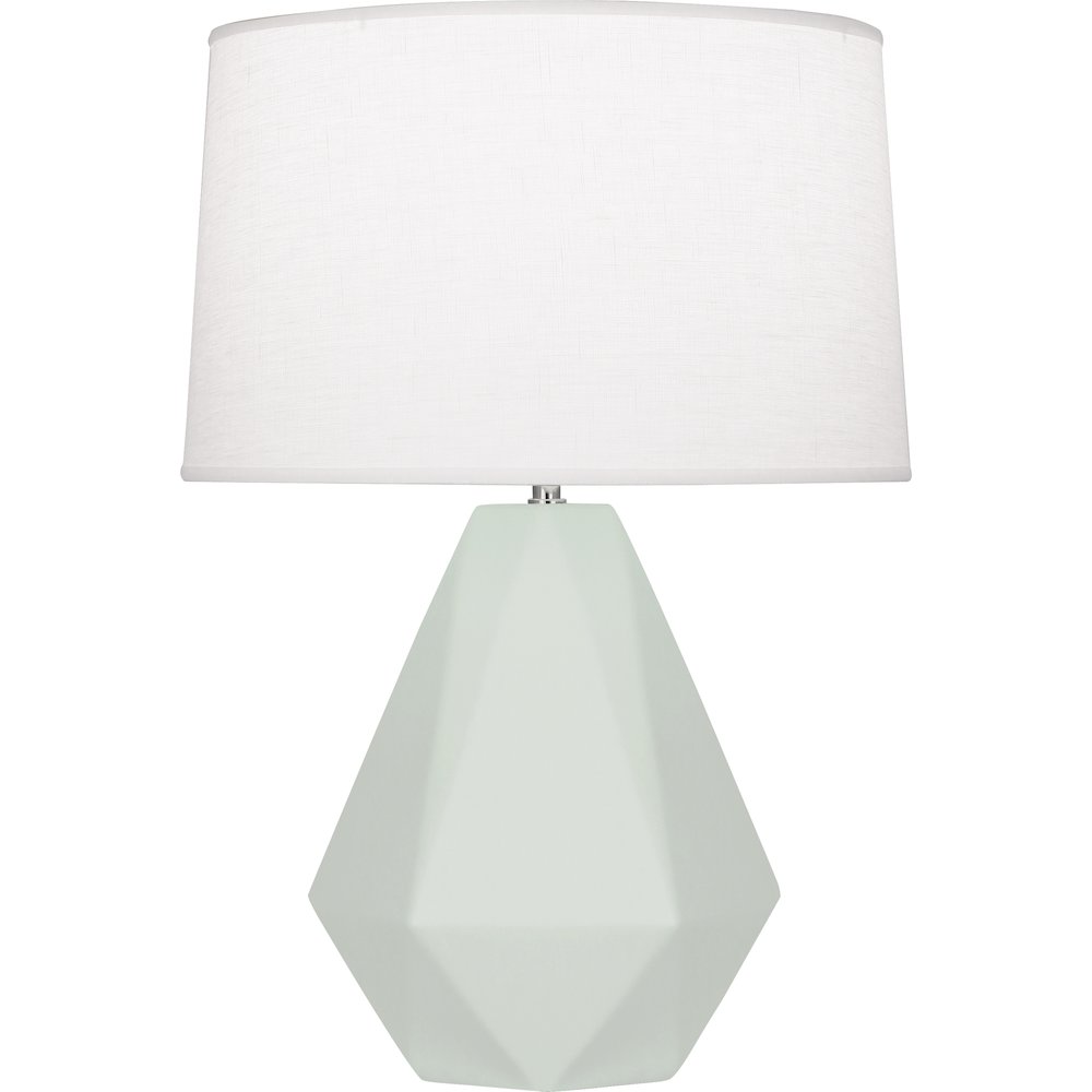 Matte Celadon Delta Table Lamp in Matte Celadon Glazed Ceramic Color