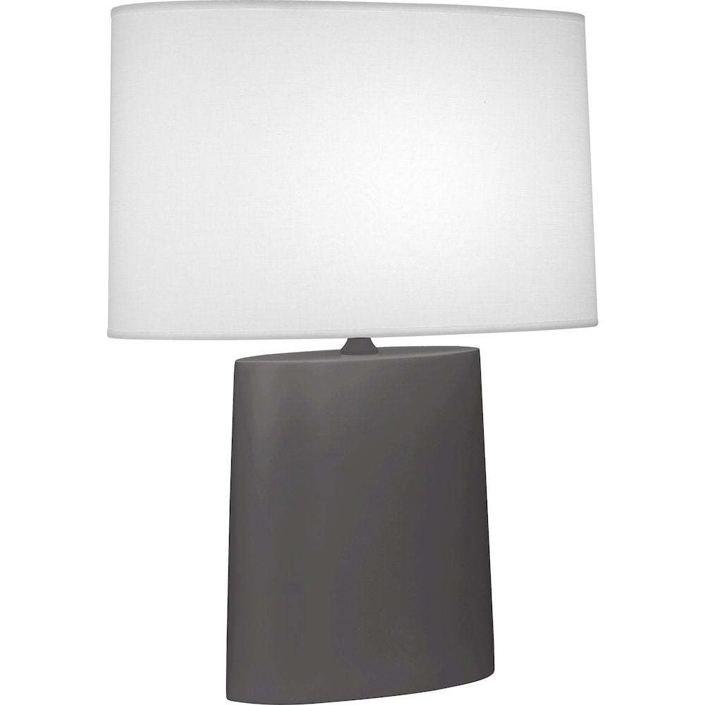 Matte Ash Victor Table Lamp in Matte Ash Glazed Ceramic Color