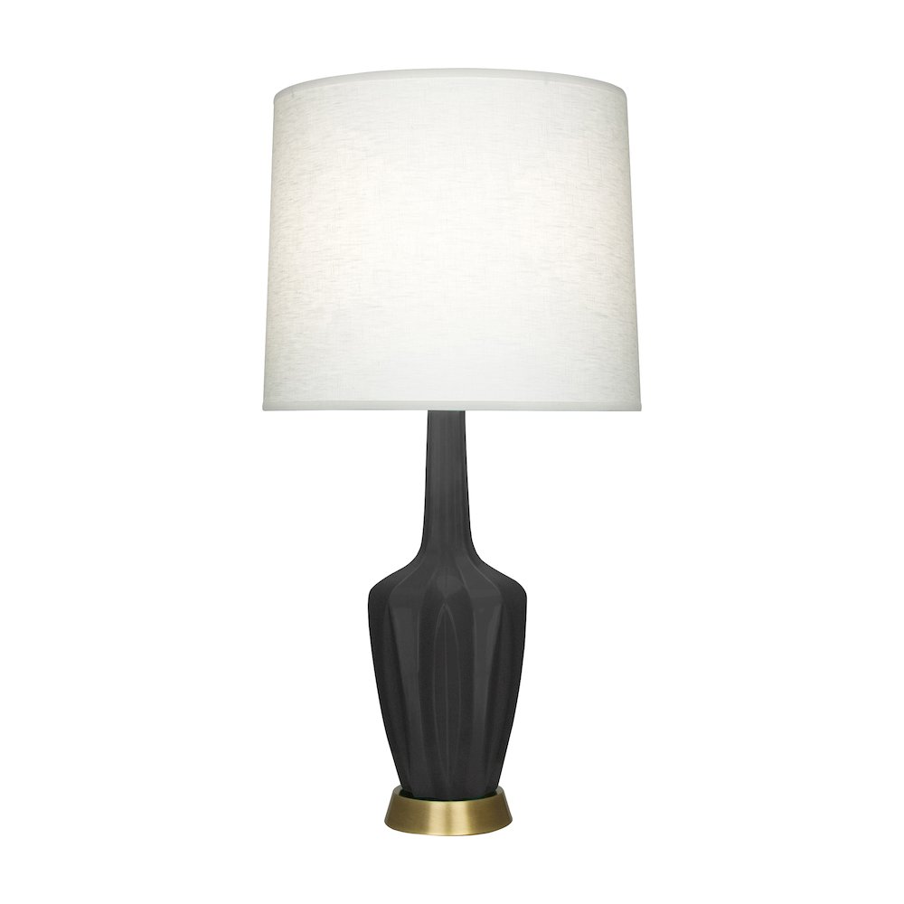 Matte Ash Emma Accent Lamp in Matte Ash Glazed Ceramic Color