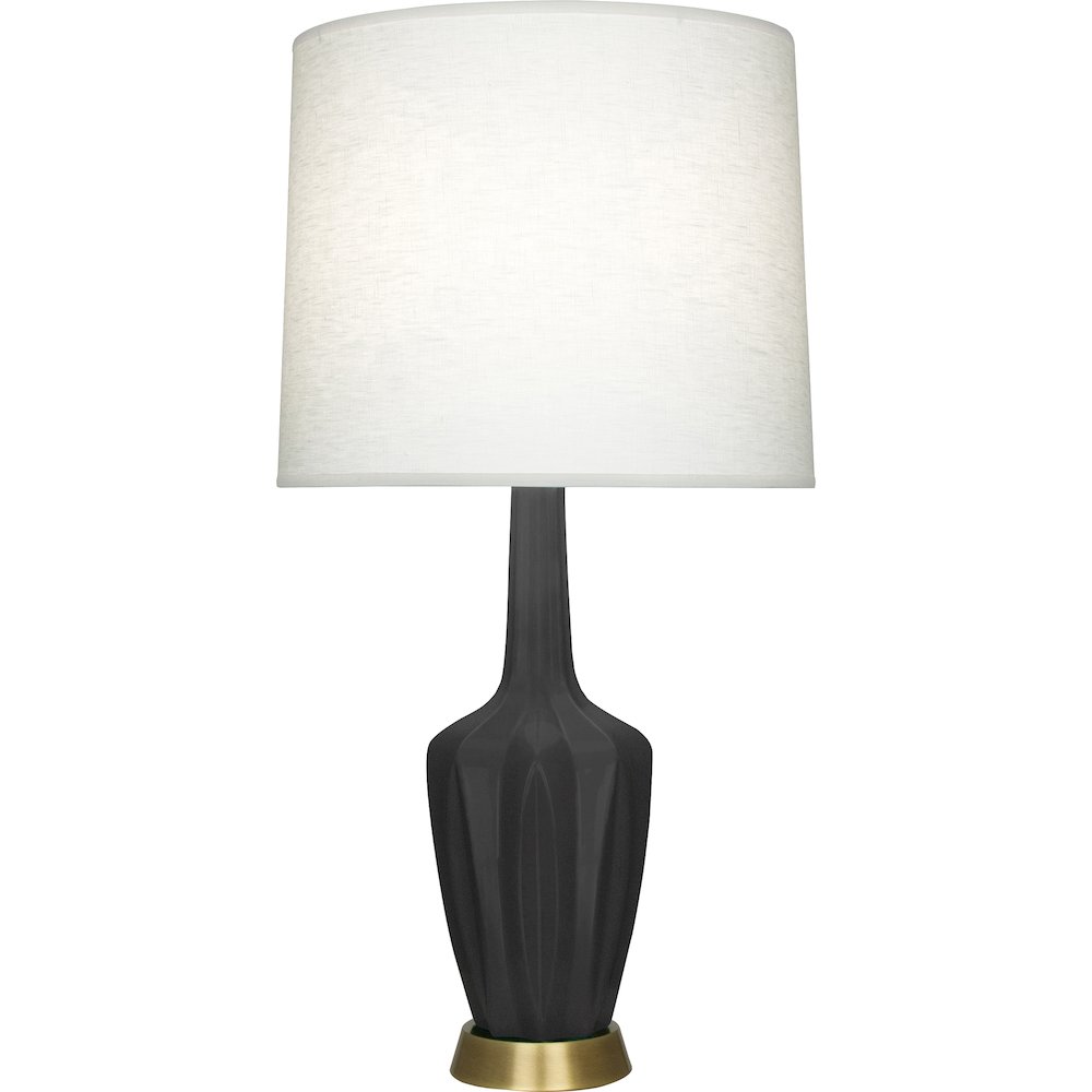 Matte Ash Emma Table Lamp in Matte Ash Glazed Ceramic Color