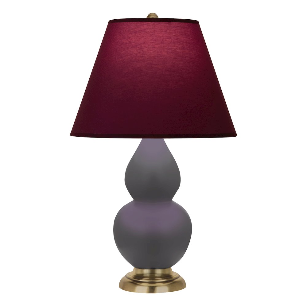 Matte Ash Small Double Gourd Accent Lamp in Matte Ash Glazed Ceramic Color