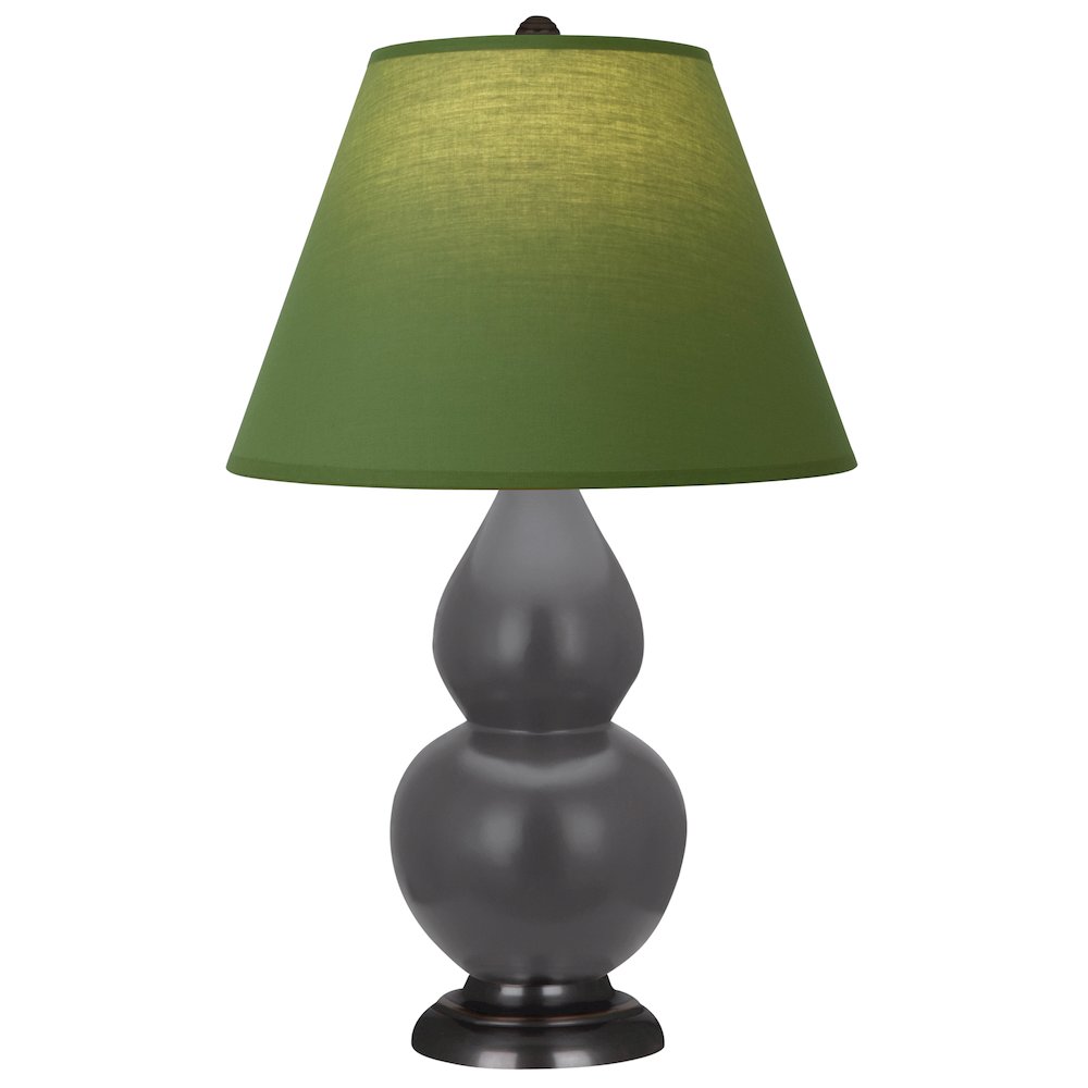 Matte Ash Small Double Gourd Accent Lamp in Matte Ash Glazed Ceramic Color