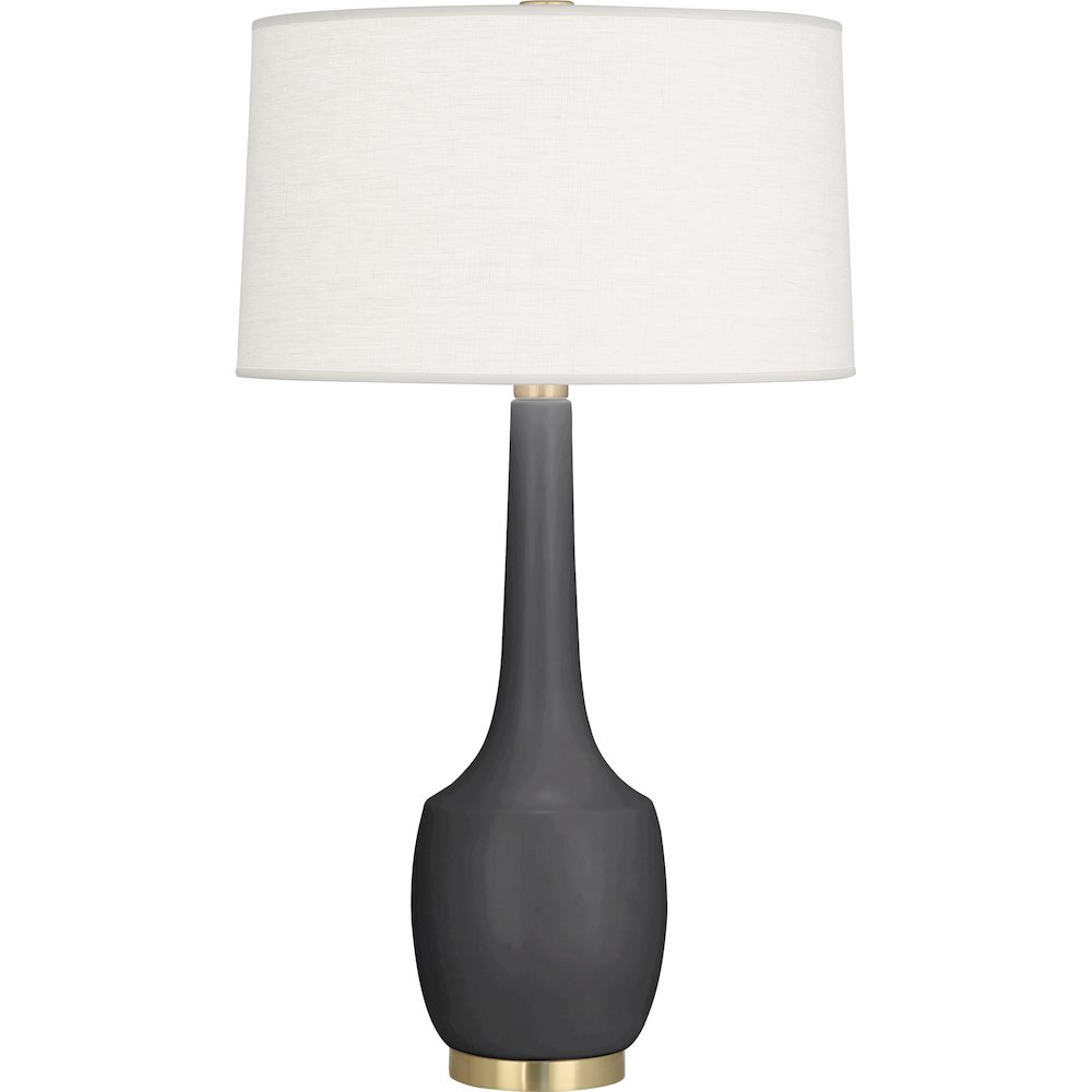 Matte Ash Delilah Table Lamp in Matte Ash Glazed Ceramic Color