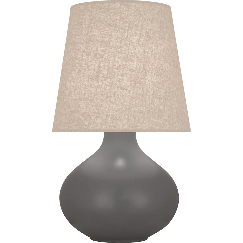 Matte Ash June Table Lamp in Matte Ash Glazed Ceramic Color