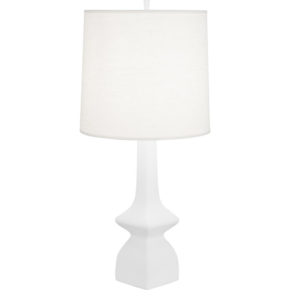 Matte Daisy Jasmine Table Lamp in Matte Daisy Glazed Ceramic Color