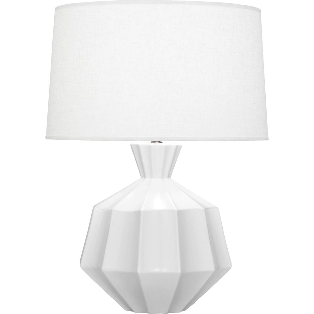 Matte Daisy Orion Table Lamp in Matte Daisy Glazed Ceramic Color