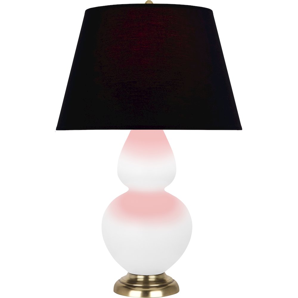 Matte Daisy Double Gourd Table Lamp in Matte Daisy Glazed Ceramic Color