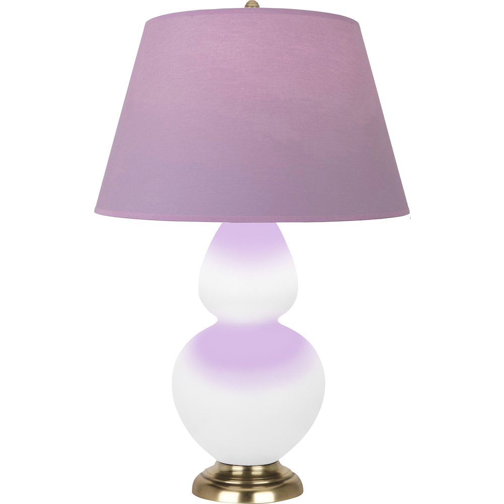 Matte Daisy Double Gourd Table Lamp in Matte Daisy Glazed Ceramic Color