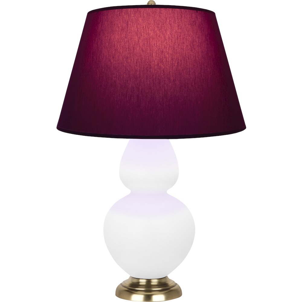 Matte Daisy Double Gourd Table Lamp in Matte Daisy Glazed Ceramic Color