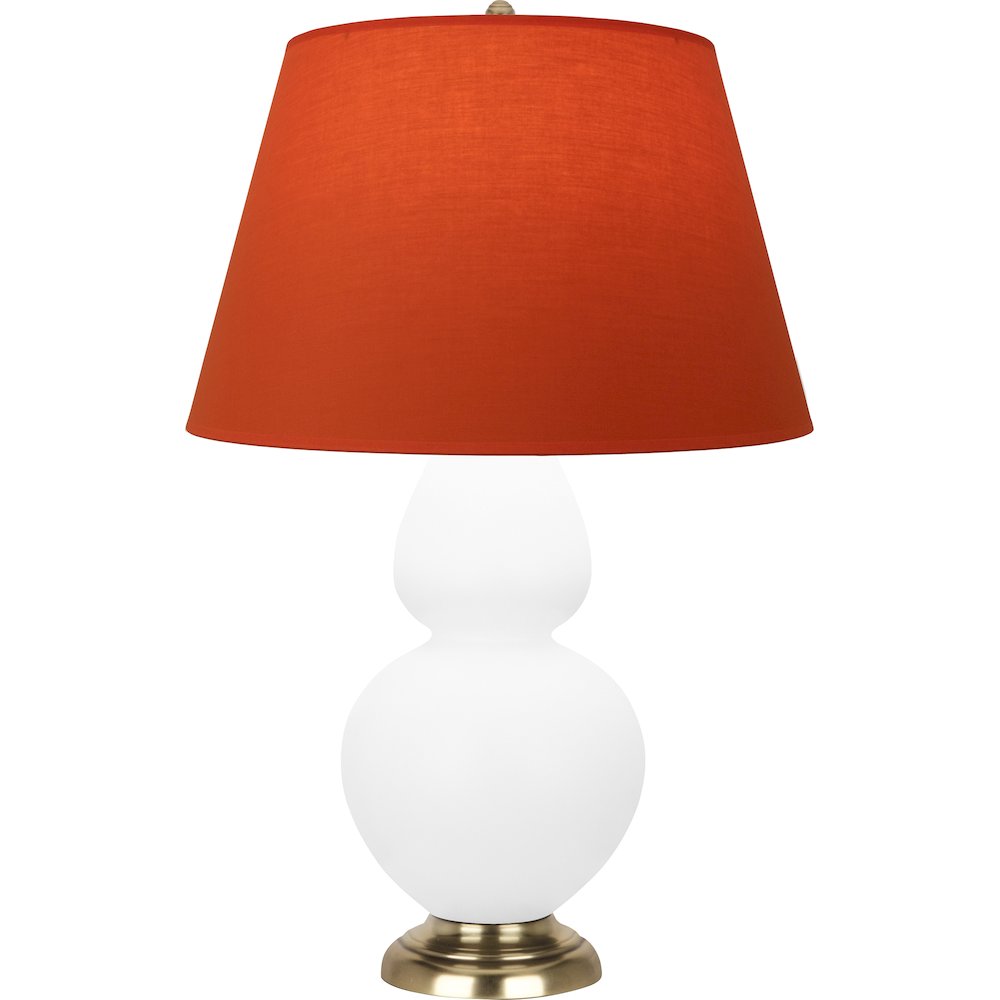 Matte Daisy Double Gourd Table Lamp in Matte Daisy Glazed Ceramic Color