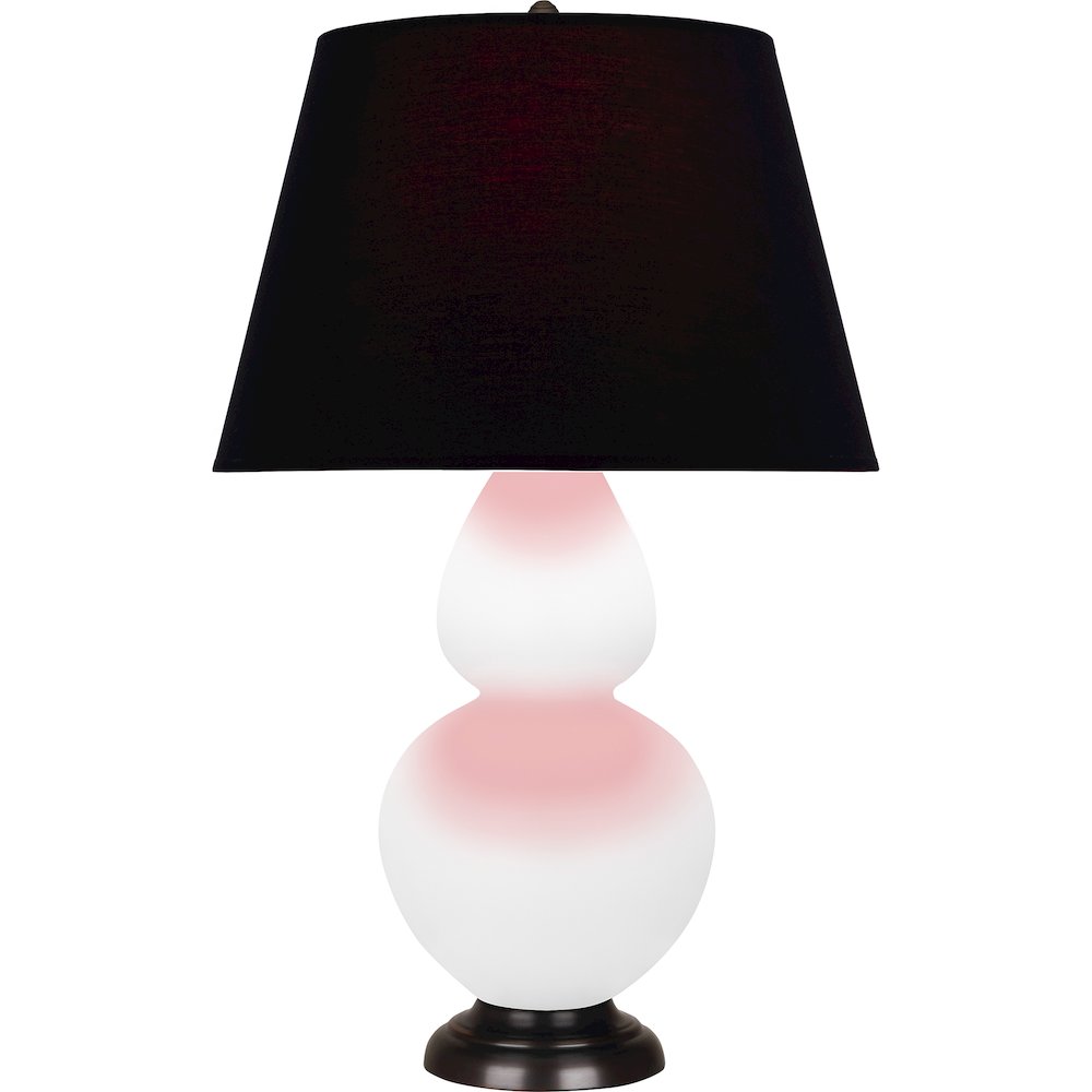 Matte Daisy Double Gourd Table Lamp in Matte Daisy Glazed Ceramic Color
