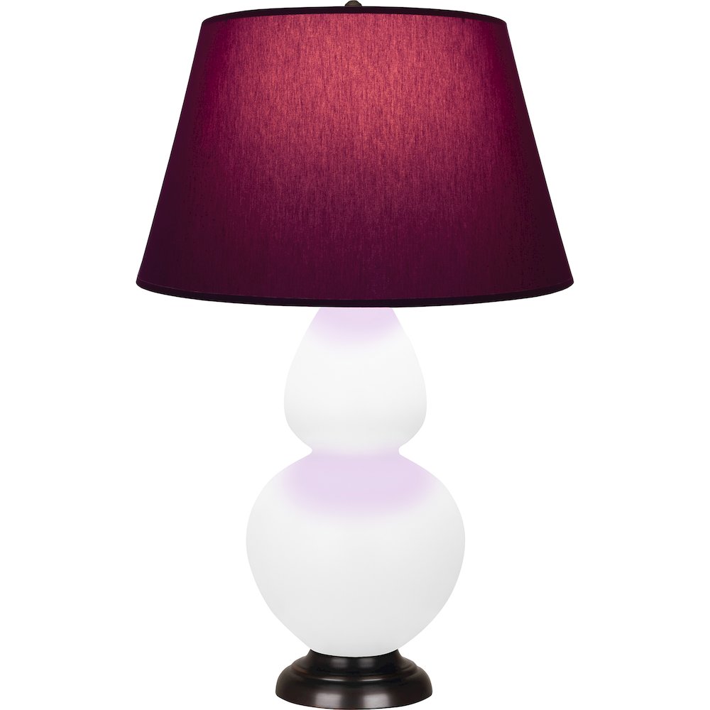 Matte Daisy Double Gourd Table Lamp in Matte Daisy Glazed Ceramic Color