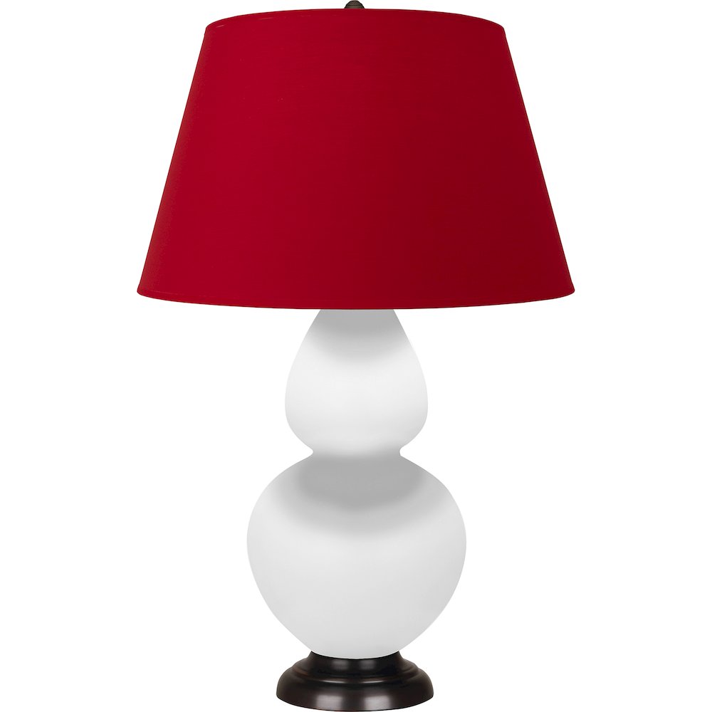 Matte Daisy Double Gourd Table Lamp in Matte Daisy Glazed Ceramic Color