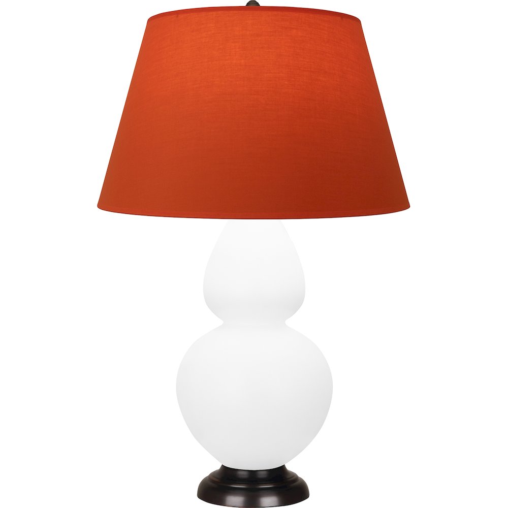 Matte Daisy Double Gourd Table Lamp in Matte Daisy Glazed Ceramic Color