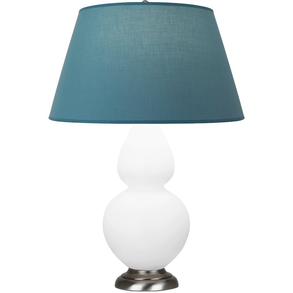 Matte Daisy Double Gourd Table Lamp in Matte Daisy Glazed Ceramic Color