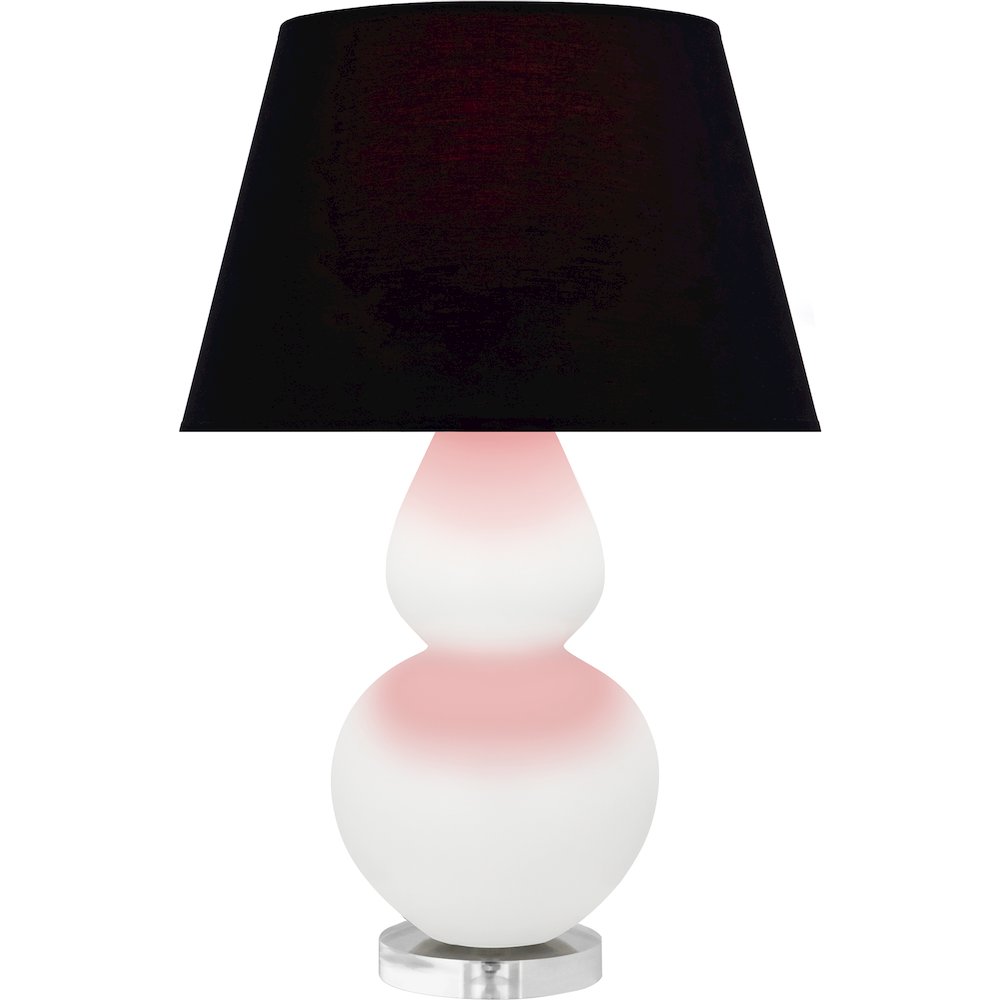 Matte Daisy Double Gourd Table Lamp in Matte Daisy Glazed Ceramic Color