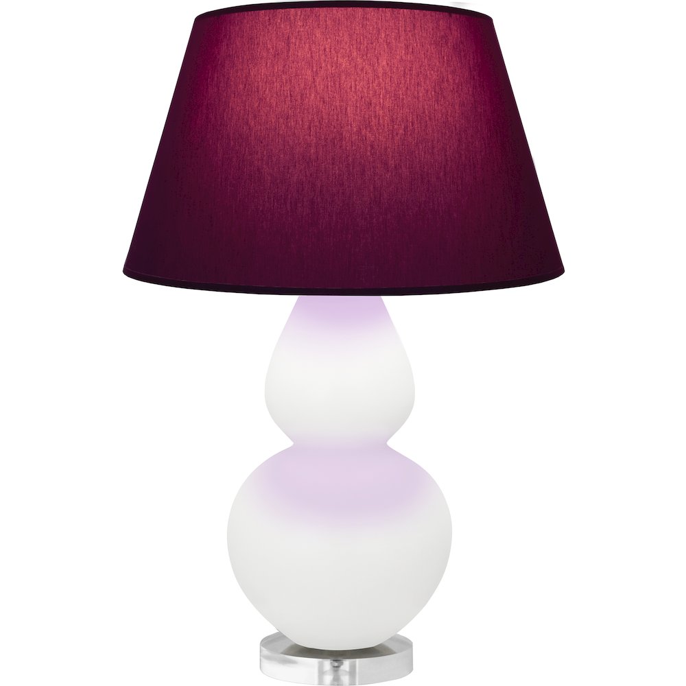 Matte Daisy Double Gourd Table Lamp in Matte Daisy Glazed Ceramic Color
