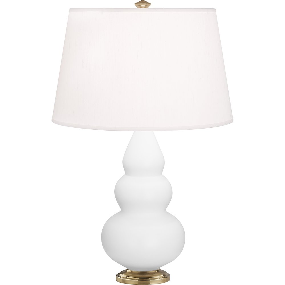 Matte Daisy Small Triple Gourd Accent Lamp in Matte Daisy Glazed Ceramic Color