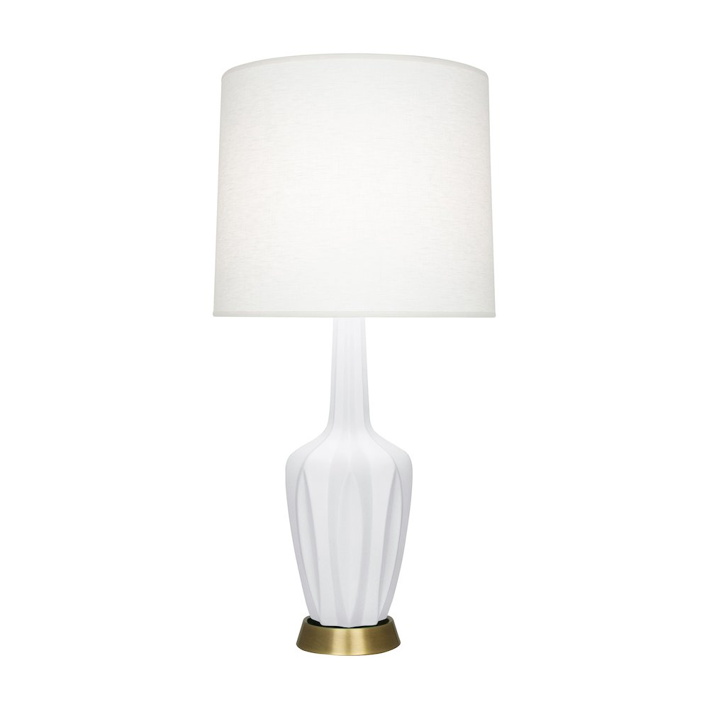 Matte Daisy Emma Accent Lamp in Matte Daisy Glazed Ceramic Color