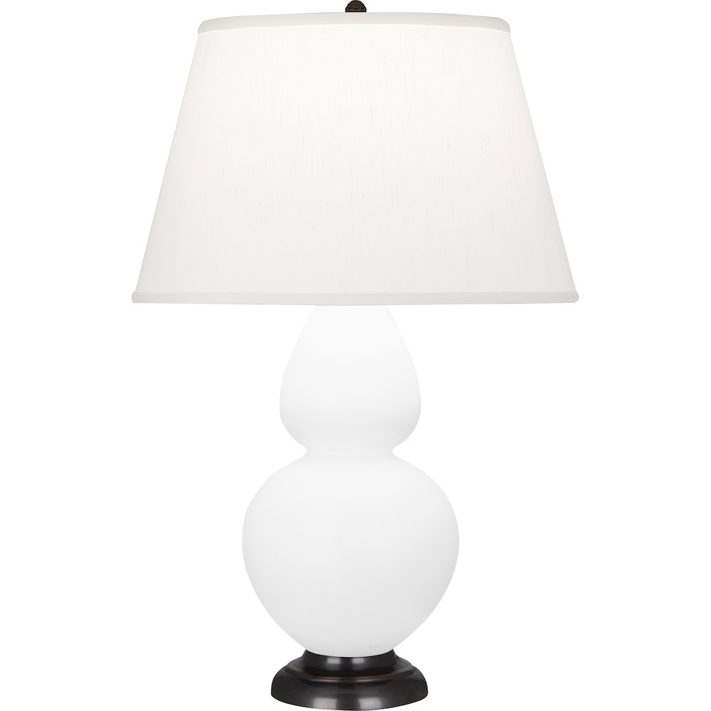 Matte Daisy Double Gourd Table Lamp in Matte Daisy Glazed Ceramic Color