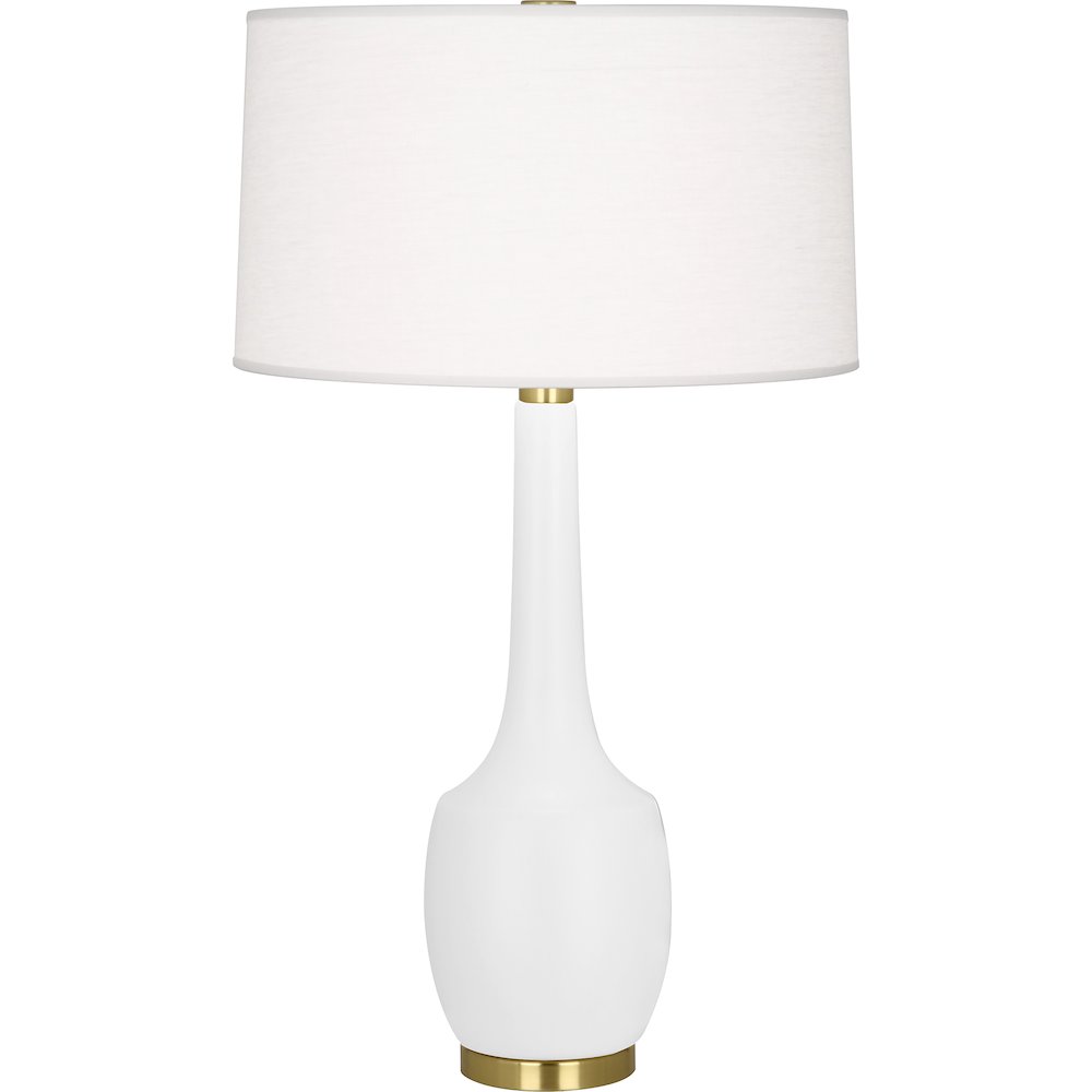 Matte Daisy Delilah Table Lamp in Matte Daisy Glazed Ceramic Color
