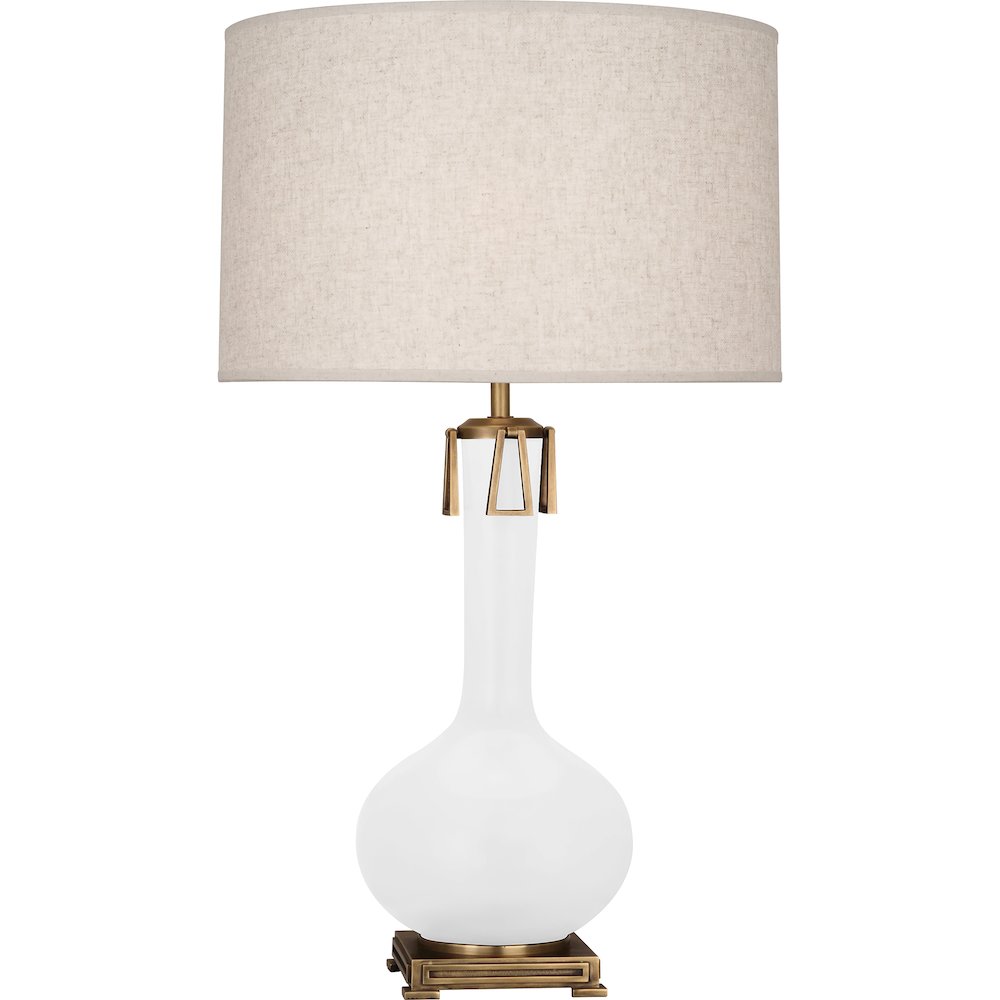 Matte Daisy Athena Table Lamp in Matte Daisy Glazed Ceramic Color