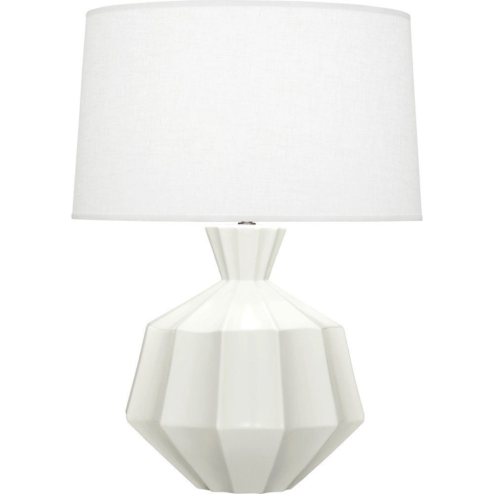 Matte Lily Orion Table Lamp in Matte Lily Glazed Ceramic Color